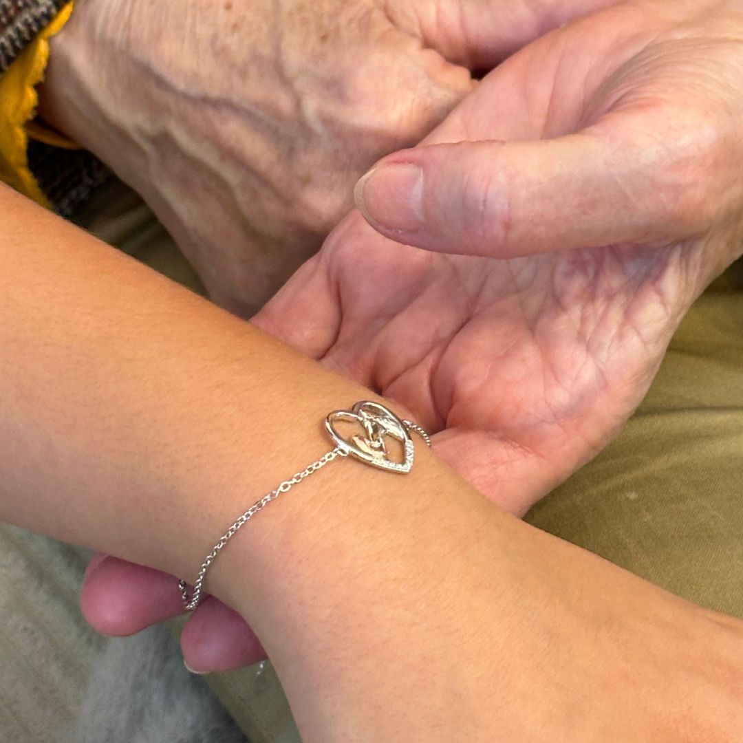 Lovas Szeretet Ezüst-Rózsaarany Karkötő