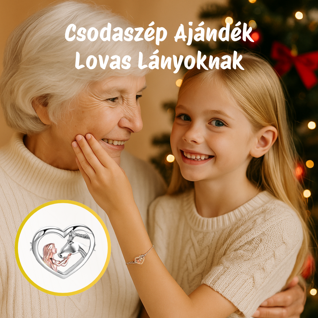 Lovas Szeretet Ezüst-Rózsaarany Karkötő